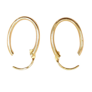 Boucles d'oreilles créoles en or jaune 18k - 1.51gr