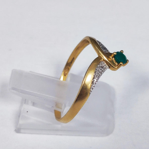 Bague en Or Jaune 18K - Taille 52