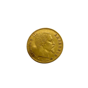 Pièce 5 Francs Or Napoléon III 20K - 1.6 G