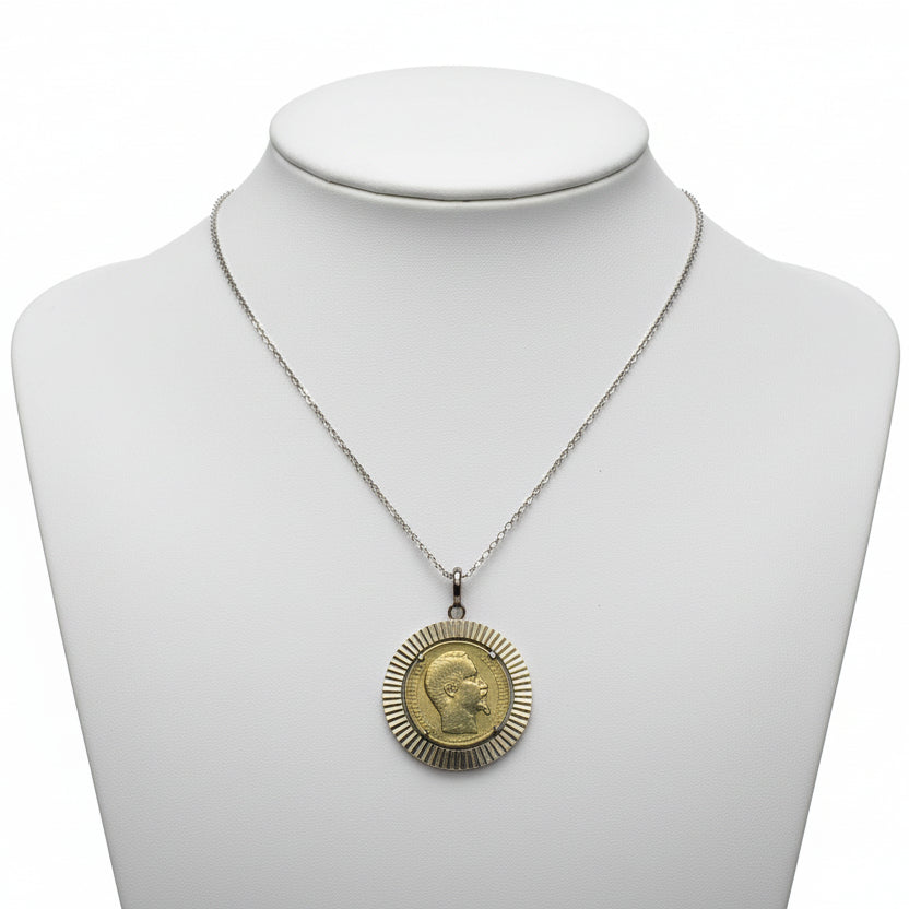 Pendentif Or Jaune 18K 20 Francs Napoléon - 9.89 G