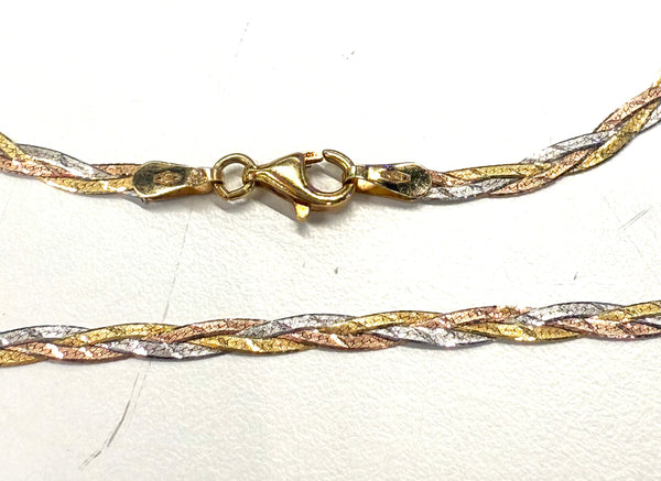 Collier Ras du Cou en or jaune 18K 4.50 Grs
