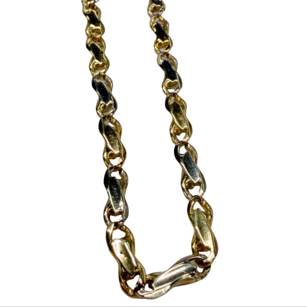 Collier Chaîne Or Jaune et Blanc 18K
