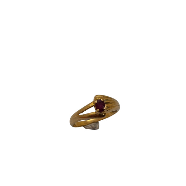Bague en Or Jaune 18 Carats Taille-50.5