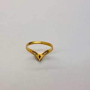 Bague en or jaune 18K Taille-56