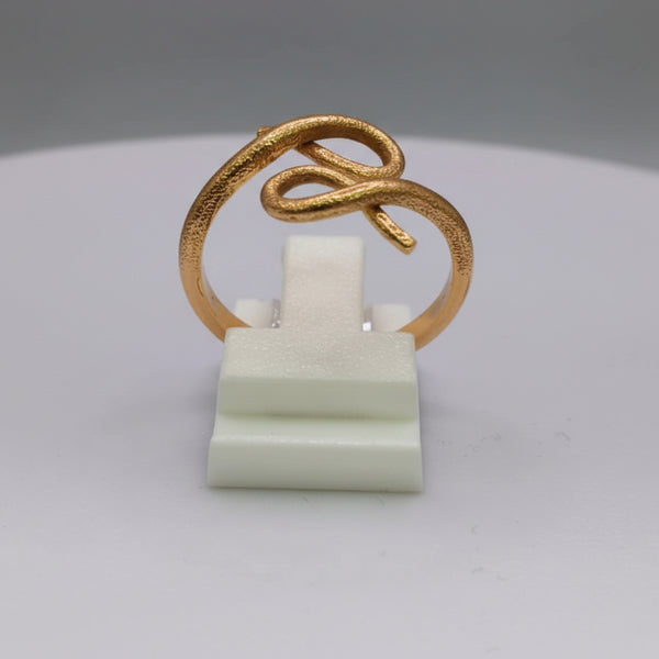 Bague Noeud en Or Jaune 18 K - Taille 53 - 3.78 G