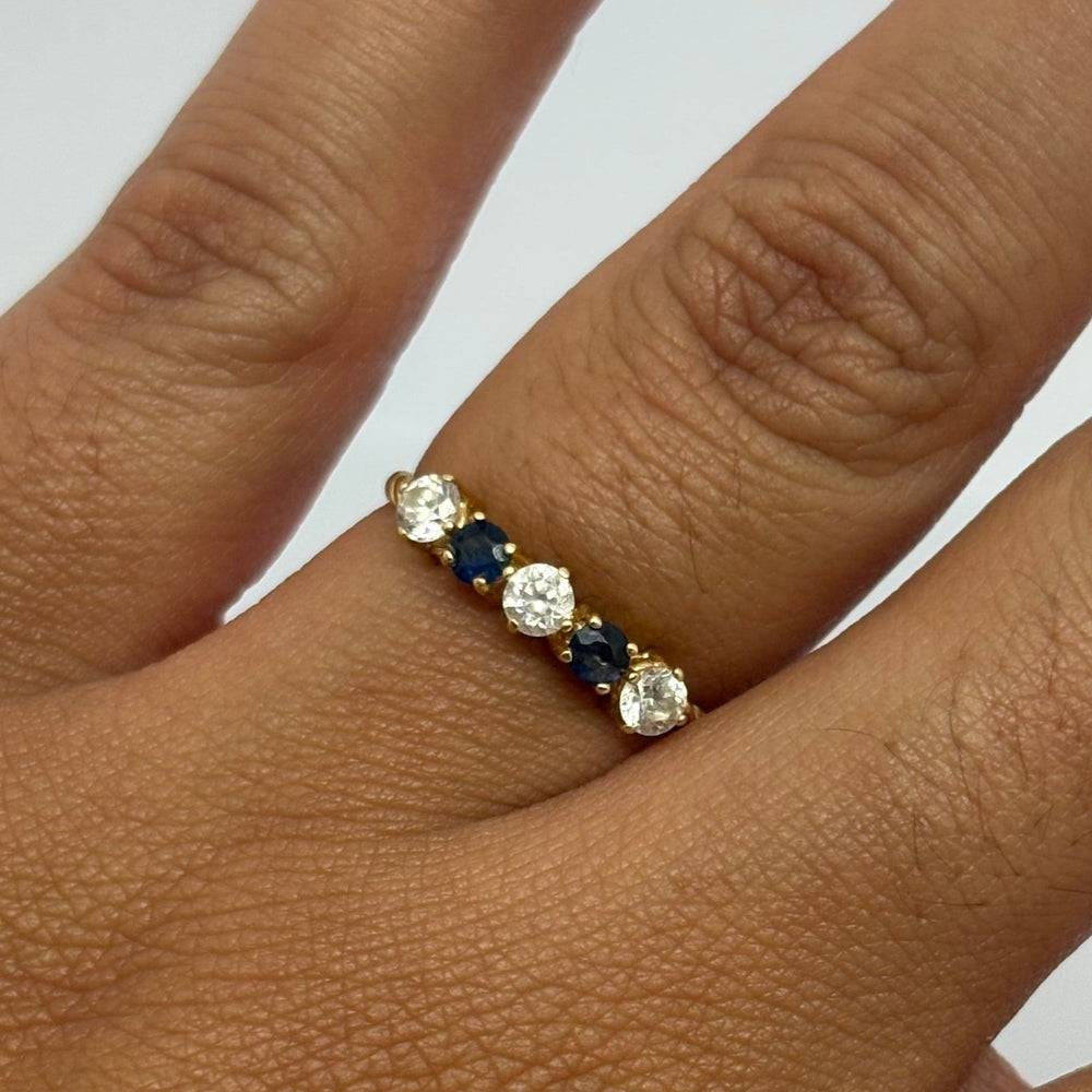 Bague Or Jaune 18 K avec Oxyde de Zirconium