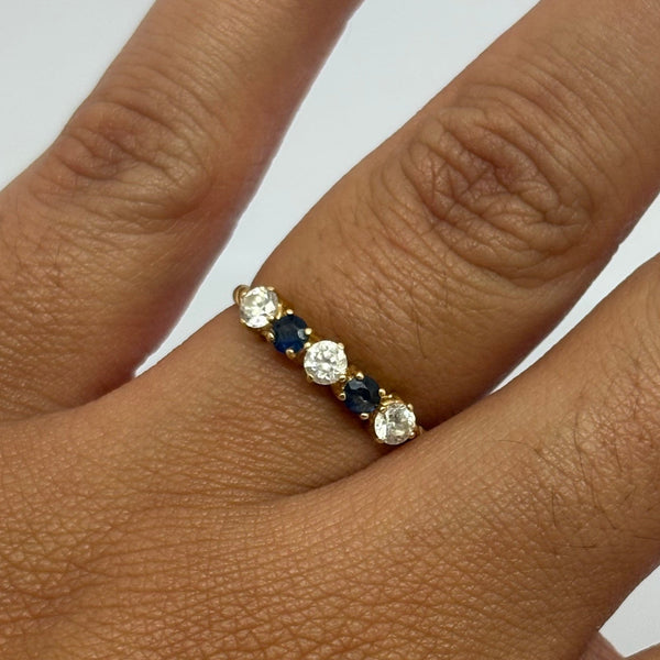 Bague Or Jaune 18 K avec Oxyde de Zirconium
