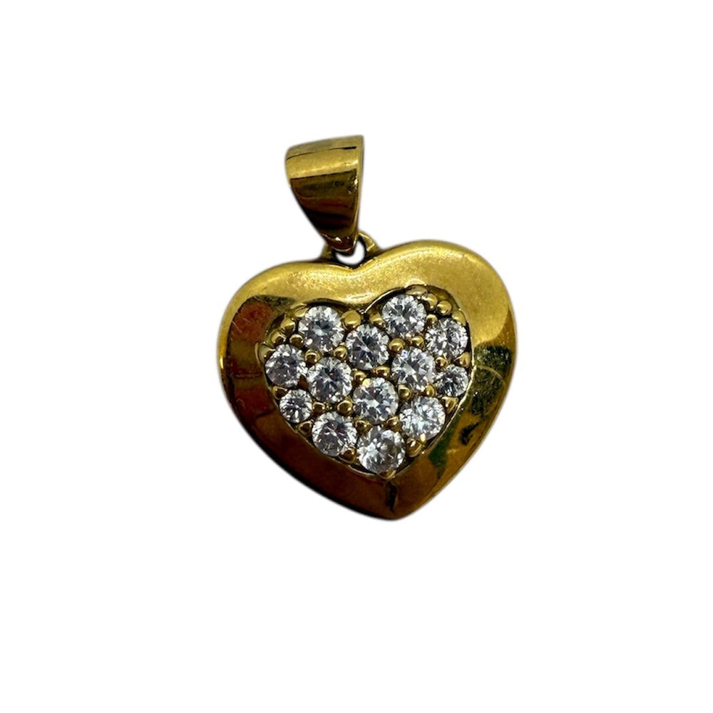 Pendentif Coeur en Or Jaune 18K