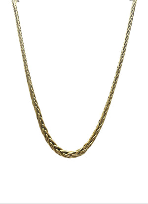 Collier maille palmier en or jaune 18 carats