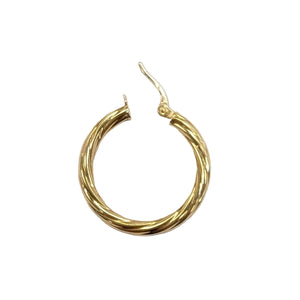 Boucles d'oreilles créoles en or jaune 18k - 2.07gr
