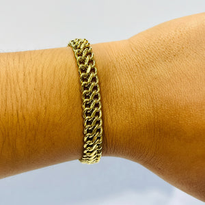 Bracelet Maille Américaine Or Jaune 18K