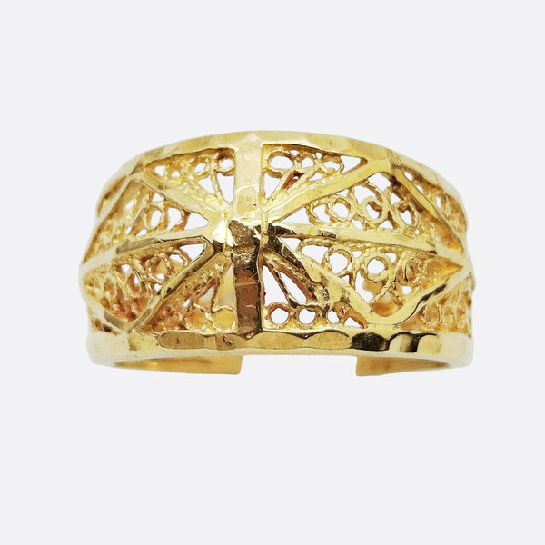 Bague en Or Jaune 18K - Taille 55- 3.97G