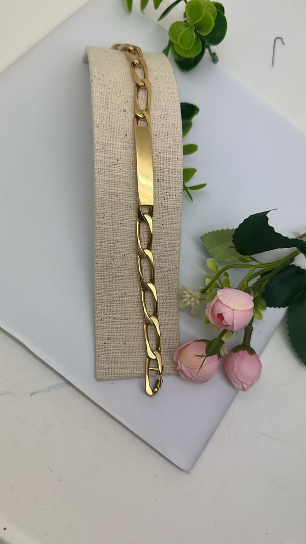 Bracelet Gourmette Or Jaune 18k 34.21 Grs