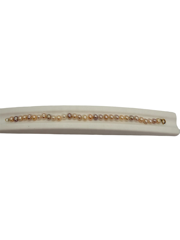 Bracelet perles en Or Jaune 18K - 7.46 Grs
