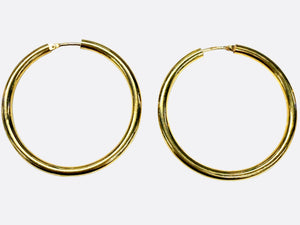 Créoles en Or jaune 18K - 3.32g