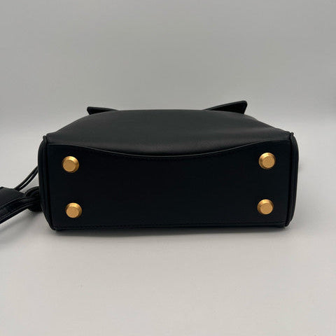 Balenciaga Rodeo Sac à Bandoulière en Cuir Noir