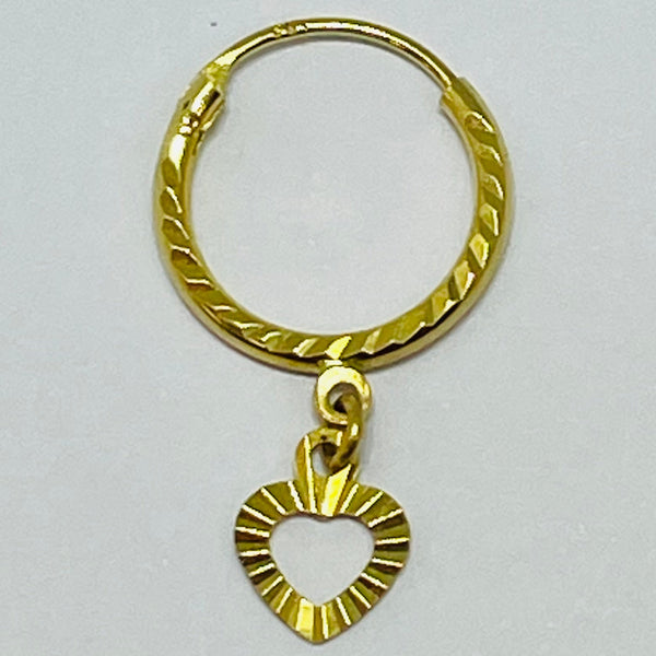 Boucles d'oreilles créoles or jaune 18k - 1.28G