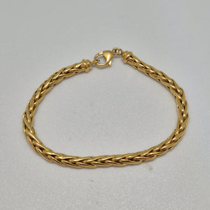 Bracelet Maillon Palmier Or Jaune 18 Carats 20cm
