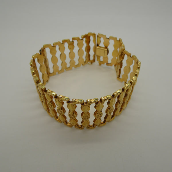 Bracelet Manchette en Or Jaune 18K 20.10 Grs