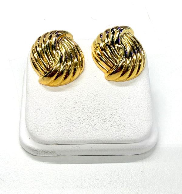 Boucles d'oreilles Or Jaune 18k - 3.42 Grs