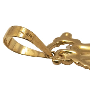 Pendentif Divinité Hindous Or Jaune Rubis 18K - 1.79Grs
