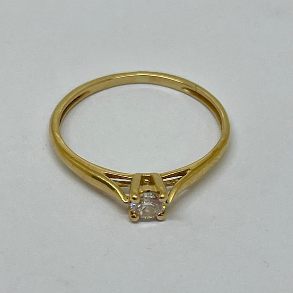 Bague en Or Jaune 18K - Taille 50 - 1.06G