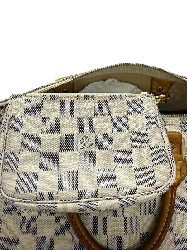 Louis Vuitton Speedy 30 Damier blanc avec porte monnaie