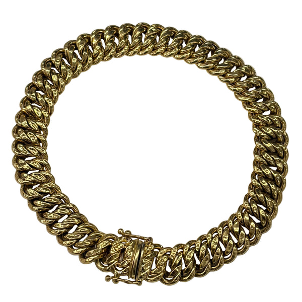 Bracelet Maille Américaine Or Jaune 18k