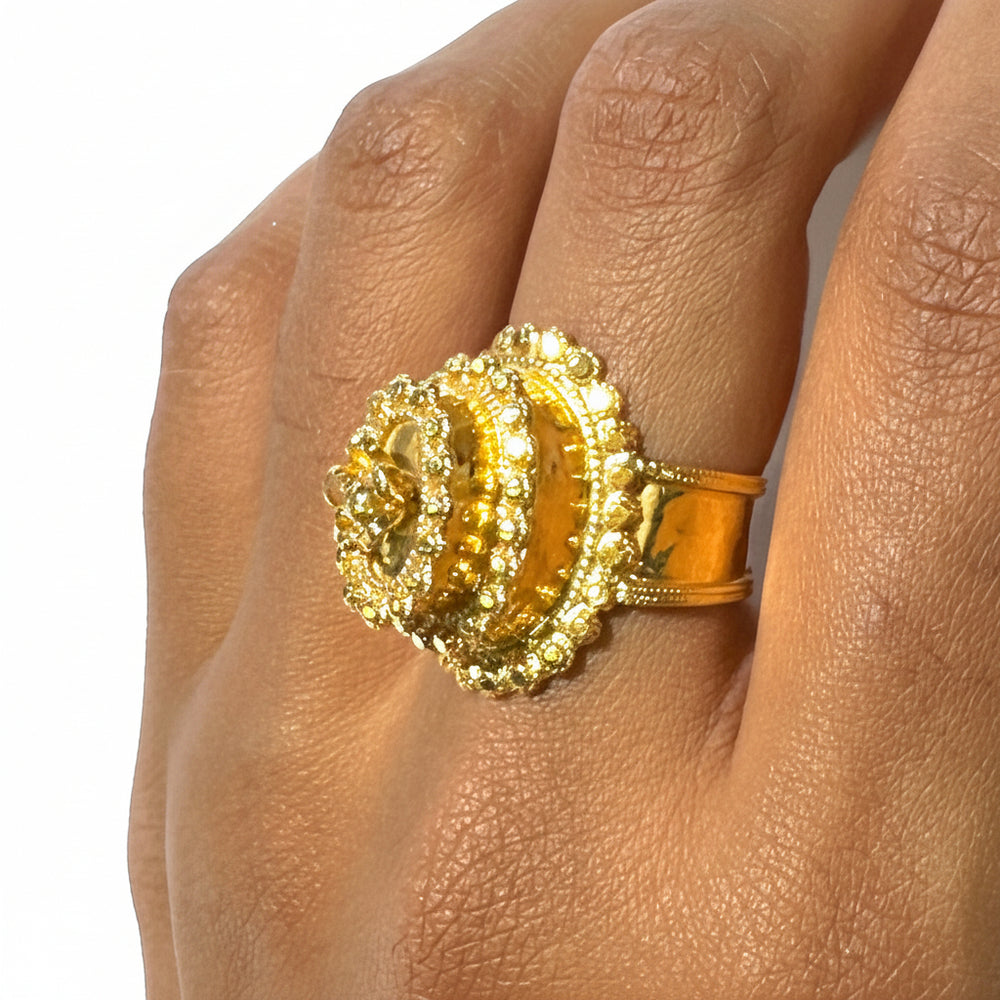 Bague ancienne en Or Jaune 21 k