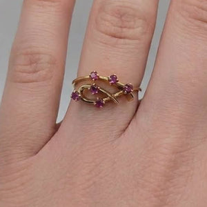 Bague ancienne en or jaune 18k - 2.97 G
