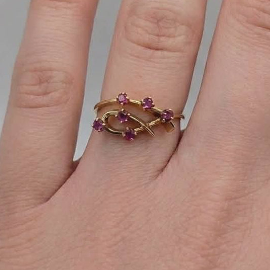 Bague ancienne en or jaune 18k - 2.97 G