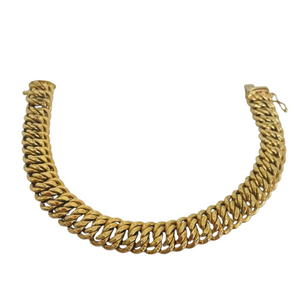 Bracelet maillon en or jaune 18K 15.12 Grs