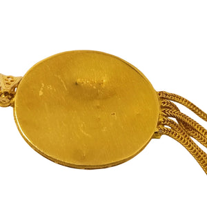 Pendentif Médaillon en Or Jaune 21K