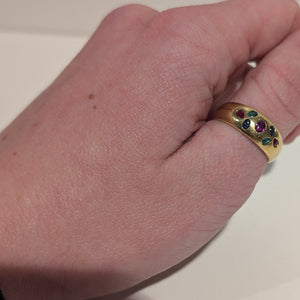 Bague en or jaune 18K - Taille 58 - 4.72 Grs