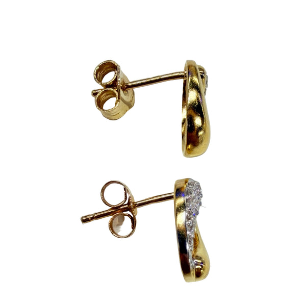 Boucles d'oreilles en or jaune 18k