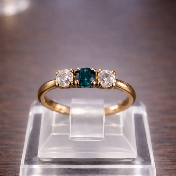 Bague en Or Jaune 18K - Taille 49 - 2.78G