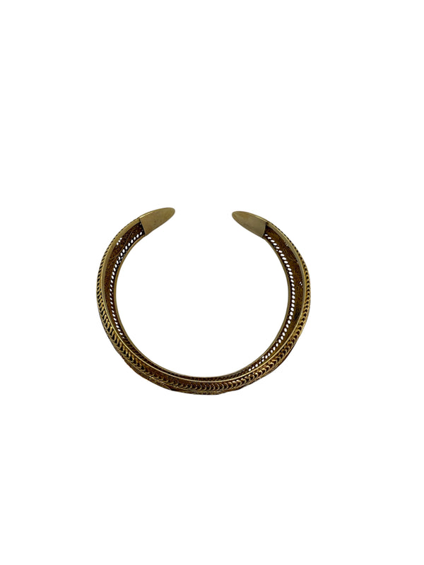 Bracelet jonc en or jaune 18K 30.86 Grs