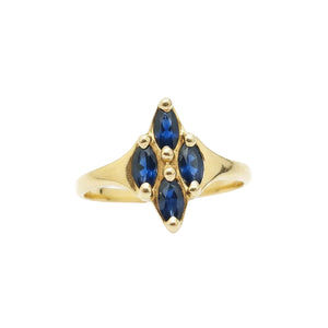 Bague en or jaune 18k - 2.72 G - Taille : 55