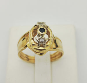 Bague en or jaune 18K - 4.04 Grs - Taille 54