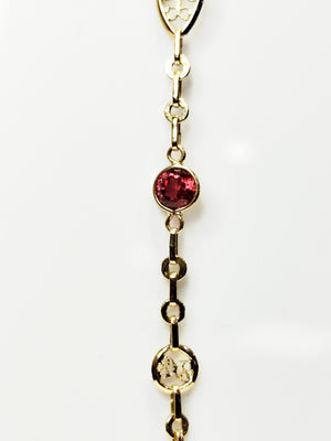 Collier Matinée en Or Jaune Maille Filigrane 18K - 11.70 Grs
