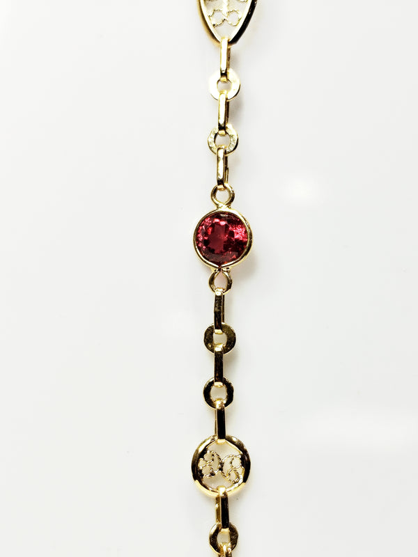 Collier Matinée en Or Jaune Maille Filigrane 18K - 11.70 Grs