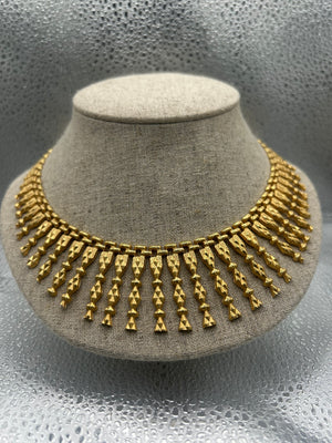 Collier Princesse en Or Jaune 18K – Maille Fantaisie Torsadée