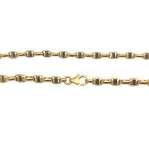 Collier Ras du Cou Marine en Or Jaune 18K - 11.72Grs