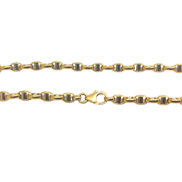 Collier Ras du Cou Marine en Or Jaune 18K - 11.72Grs