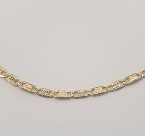 Collier Princesse en Or Jaune 18 K Marine  - T 51cm