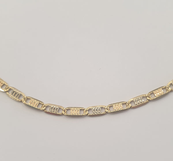 Collier Princesse en Or Jaune 18 K Marine  - T 51cm