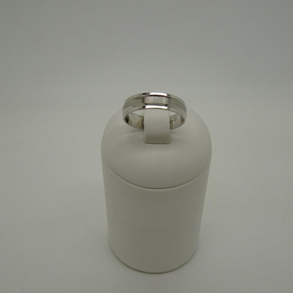 Bague Alliance en Or Blanc 18 K - Taille 56