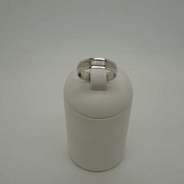 Bague Alliance en Or Blanc 18 K - Taille 56