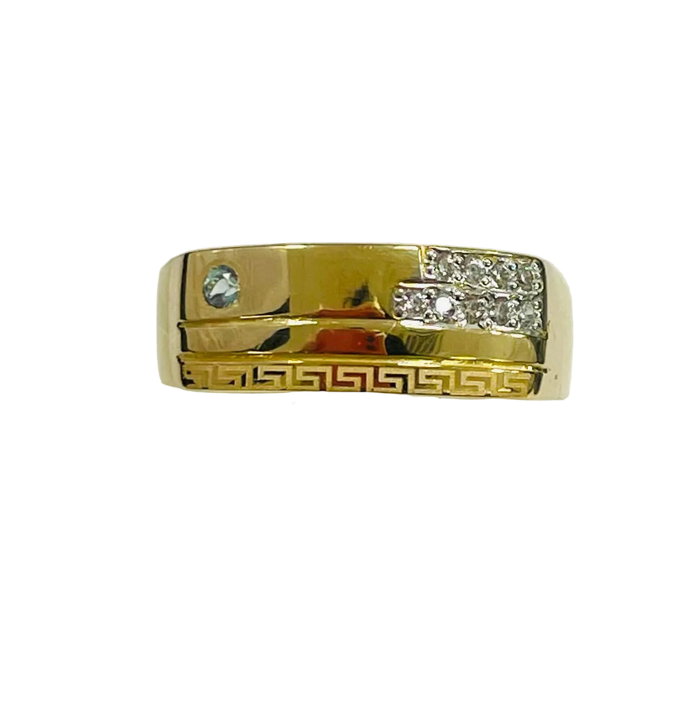 Bague en Or Jaune 18K - 5.40G - Taille 60