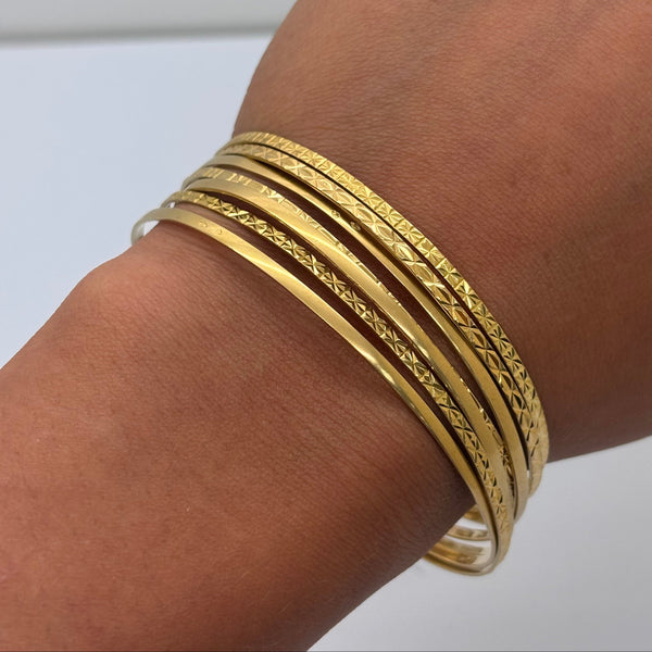 Bracelet jonc en or jaune 18K -  31.16G